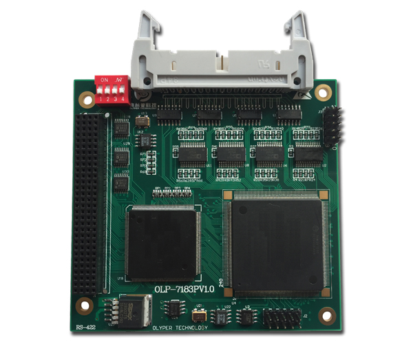 OLP-7183P，PCI-104，4通道，0~8M，422/485串口模块